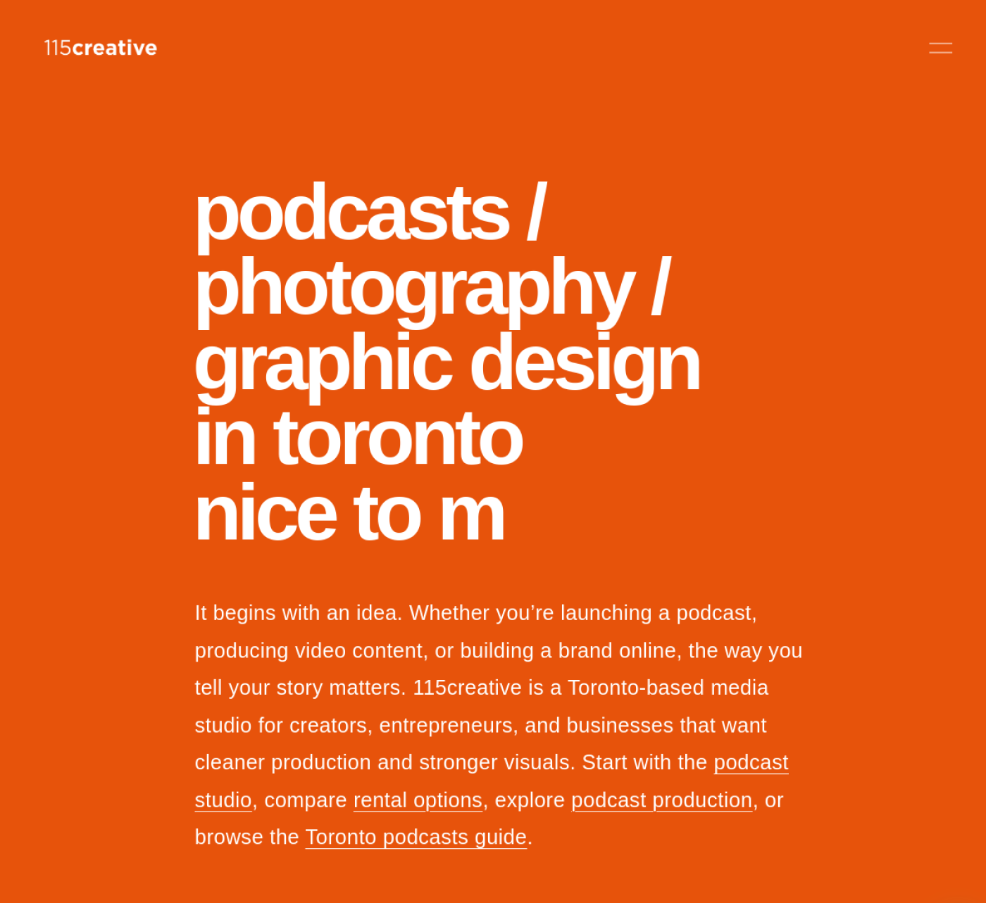 115creative website preview